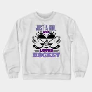 Girls Hockey Crewneck Sweatshirt